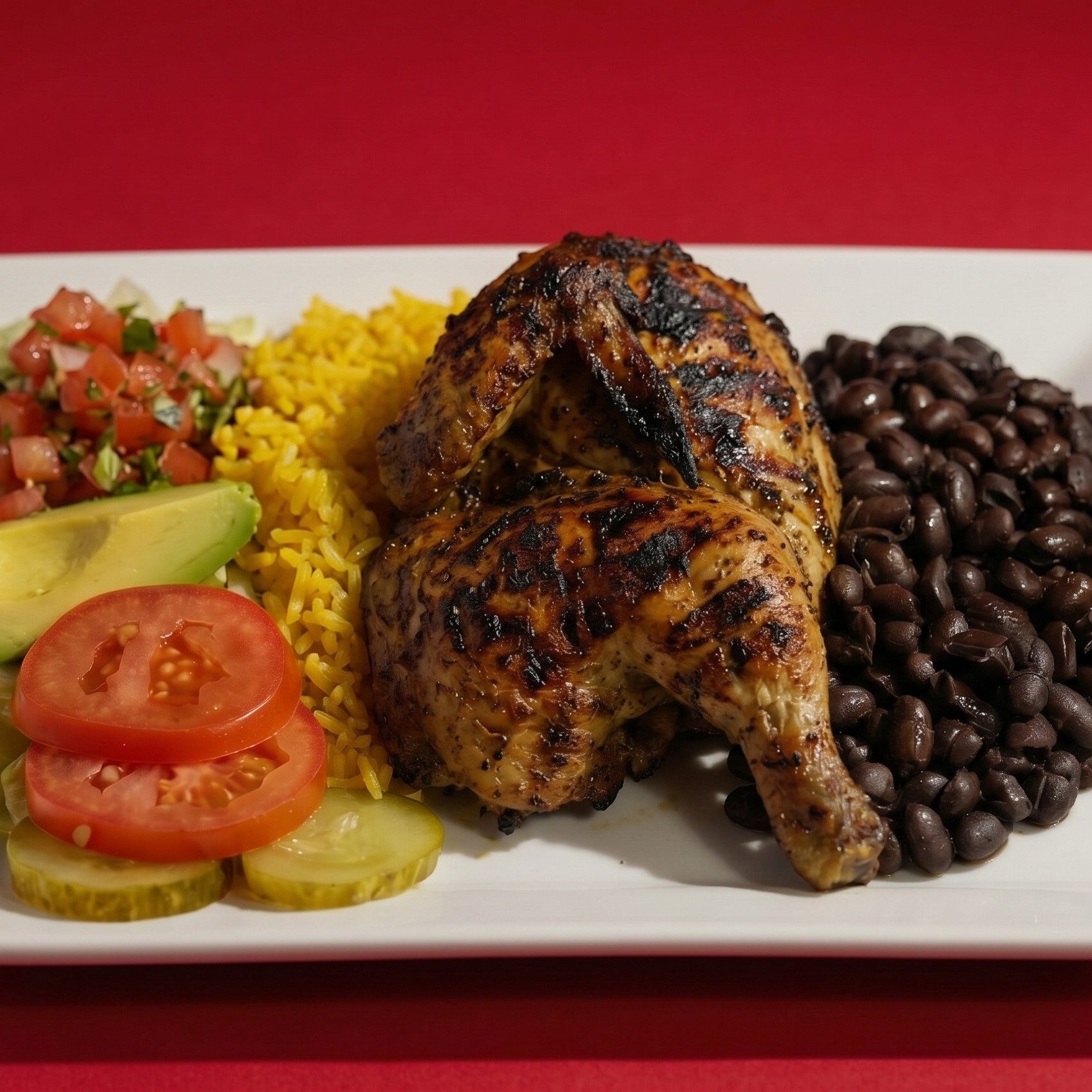 Pollo Asado Plate.