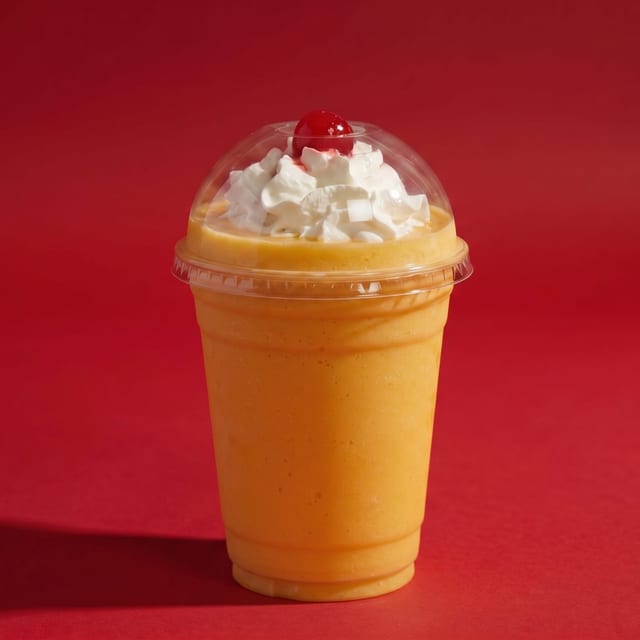 Natural Orange Juice Milkshake.