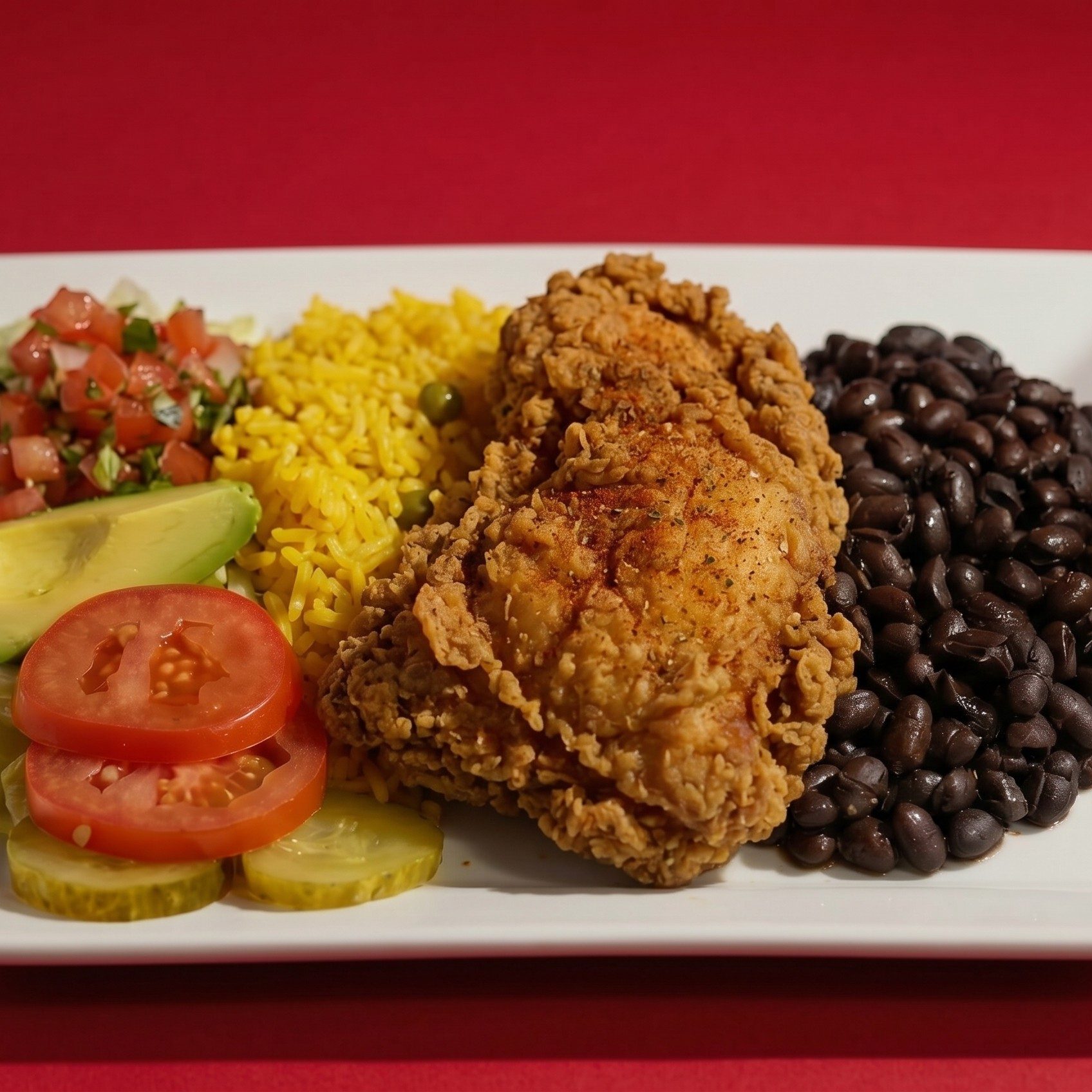 Pollo Frito Plate.